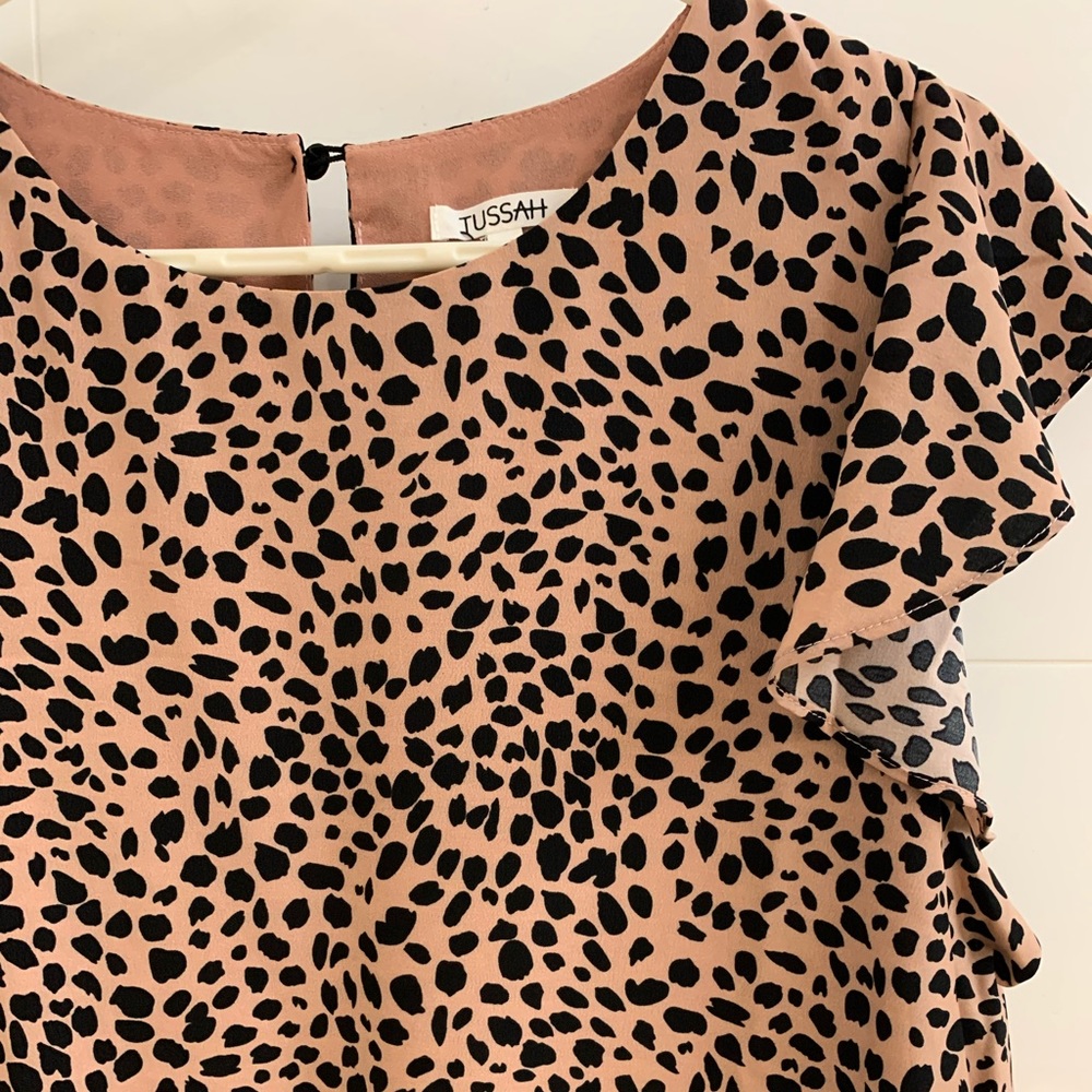 Tussah Ivana Mini Dress in Nude Spot - Size 12 - Picture 7 of 14